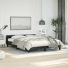 Stella Homewares Bed Frame without Mattress Black Queen Faux Leather