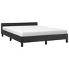 Stella Homewares Bed Frame without Mattress Black Queen Faux Leather