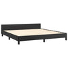 Stella Homewares Bed Frame without Mattress Black Queen Faux Leather