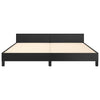 Stella Homewares Bed Frame without Mattress Black Queen Faux Leather