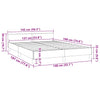 Stella Homewares Bed Frame without Mattress Dark Grey Double Velvet