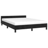 Stella Homewares Bed Frame without Mattress Black Double Velvet