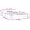 Stella Homewares Bed Frame without Mattress Black Double Velvet