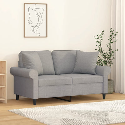 Stella Homewares Throw Pillows 2 pcs Light Grey 40x40 cm Fabric