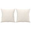 Stella Homewares Throw Pillows 2 pcs Cream 40x40 cm Faux Leather