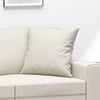 Stella Homewares Throw Pillows 2 pcs Cream 40x40 cm Faux Leather