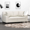 Stella Homewares Throw Pillows 2 pcs Cream 40x40 cm Faux Leather