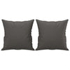 Stella Homewares Throw Pillows 2 pcs Grey 40x40 cm Faux Leather