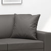 Stella Homewares Throw Pillows 2 pcs Grey 40x40 cm Faux Leather