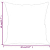 Stella Homewares Throw Pillows 2 pcs Grey 40x40 cm Faux Leather
