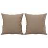 Stella Homewares Throw Pillows 2 pcs Cappuccino 40x40 cm Faux Leather