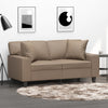 Stella Homewares Throw Pillows 2 pcs Cappuccino 40x40 cm Faux Leather