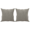 Stella Homewares Throw Pillows 2 pcs Light Grey 40x40 cm Velvet