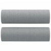 Stella Homewares Throw Pillows 2 pcs Light Grey Ø15x50 cm Fabric