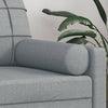 Stella Homewares Throw Pillows 2 pcs Light Grey Ø15x50 cm Fabric