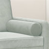Stella Homewares Throw Pillows 2 pcs Light Grey Diameter 15x50 cm Velvet