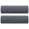 Stella Homewares Throw Pillows 2 pcs Dark Grey Ø15x50 cm Velvet