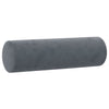Stella Homewares Throw Pillows 2 pcs Dark Grey Ø15x50 cm Velvet