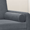 Stella Homewares Throw Pillows 2 pcs Dark Grey Ø15x50 cm Velvet