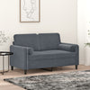 Stella Homewares Throw Pillows 2 pcs Dark Grey Ø15x50 cm Velvet