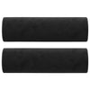Stella Homewares Throw Pillows 2 pcs Black Diameter 15x50 cm Velvet