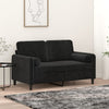 Stella Homewares Throw Pillows 2 pcs Black Diameter 15x50 cm Velvet