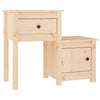 Stella Homewares Bedside Cabinet 79.5x38x65.5 cm Solid Wood Pine
