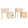 Stella Homewares Bedside Cabinets 2 pcs 79.5x38x65.5 cm Solid Wood Pine