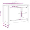 Stella Homewares TV Cabinet 70x36.5x52 cm Solid Wood Pine