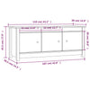 Stella Homewares Shoe Cabinet 110x38x45.5 cm Solid Wood Pine