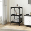 Stella Homewares Book Cabinet Black 40x33x70.5 cm Engineered Wood and Steel