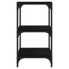 Stella Homewares Book Cabinet Black 40x33x70.5 cm Engineered Wood and Steel