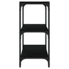 Stella Homewares Book Cabinet Black 40x33x70.5 cm Engineered Wood and Steel