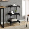 Stella Homewares Book Cabinet Black 40x33x70.5 cm Engineered Wood and Steel