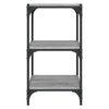Stella Homewares Book Cabinet Grey Sonoma 40x33x70.5 cm Engineered Wood and Steel