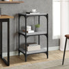 Stella Homewares Book Cabinet Grey Sonoma 40x33x70.5 cm Engineered Wood and Steel