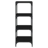 Stella Homewares Book Cabinet Black 40x33x100 cm Engineered Wood and Steel