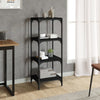 Stella Homewares Book Cabinet Black 40x33x100 cm Engineered Wood and Steel
