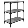 Stella Homewares Book Cabinet Grey Sonoma 60x33x70.5 cm Engineered Wood and Steel