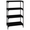 Stella Homewares Book Cabinet Black 60x33x100 cm Engineered Wood and Steel