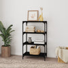 Stella Homewares Book Cabinet Black 60x33x100 cm Engineered Wood and Steel