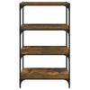 Stella Homewares Book Cabinet Smoked Oak 60x33x100 cm Engineered Wood and Steel