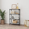 Stella Homewares Book Cabinet Grey Sonoma 60x33x100 cm Engineered Wood and Steel
