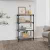 Stella Homewares Book Cabinet Grey Sonoma 60x33x100 cm Engineered Wood and Steel