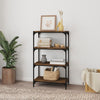 Stella Homewares Book Cabinet Brown Oak 60x33x100 cm Engineered Wood and Steel
