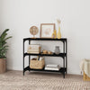 Stella Homewares Book Cabinet Black 80x33x70.5 cm Engineered Wood and Steel