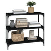 Stella Homewares Book Cabinet Black 80x33x70.5 cm Engineered Wood and Steel