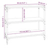 Stella Homewares Book Cabinet Black 80x33x70.5 cm Engineered Wood and Steel