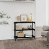 Stella Homewares Book Cabinet Black 80x33x70.5 cm Engineered Wood and Steel