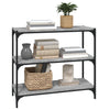 Stella Homewares Book Cabinet Grey Sonoma 80x33x70.5 cm Engineered Wood and Steel